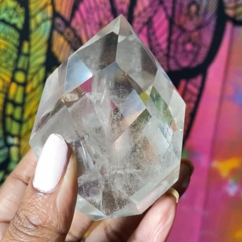 MUSHROOM FOSSILIZED Clear Quartz
