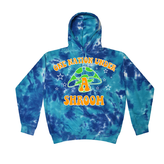 ONE NATION UNDER A SHROOM HOODIE (reflective)