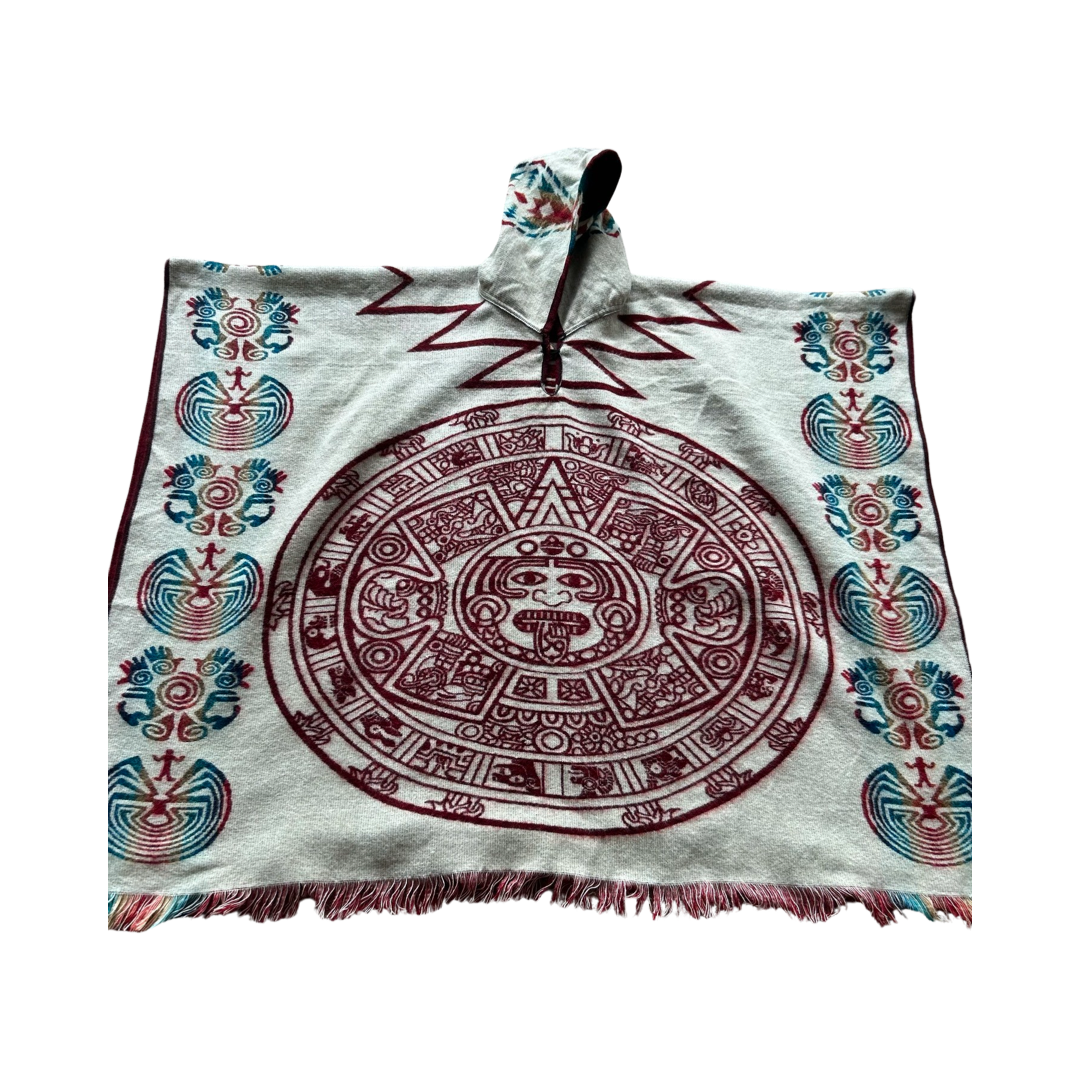 AZTEC CALENDAR Poncho