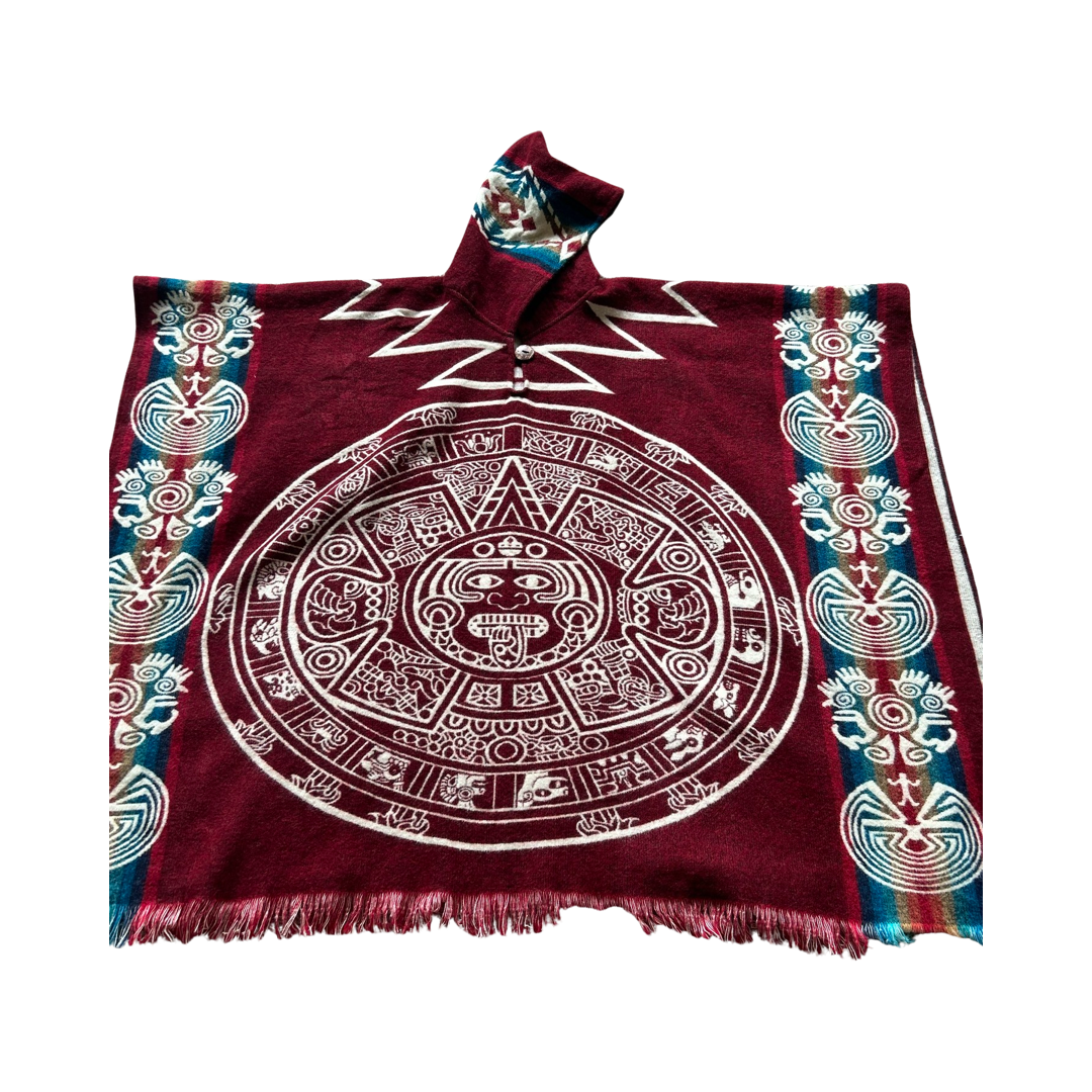 AZTEC CALENDAR Poncho