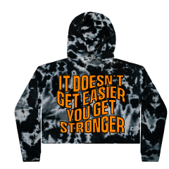 GYMBADDIE Tie Dye Cropped Hoodie