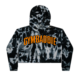 GYMBADDIE Tie Dye Cropped Hoodie
