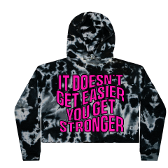 GYMBADDIE Tie Dye Cropped Hoodie