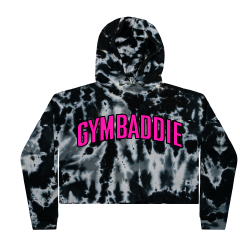 GYMBADDIE Tie Dye Cropped Hoodie