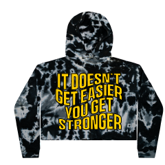 GYMBADDIE Tie Dye Cropped Hoodie
