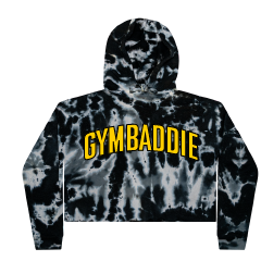 GYMBADDIE Tie Dye Cropped Hoodie