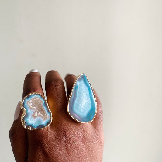 Large AGATE RING